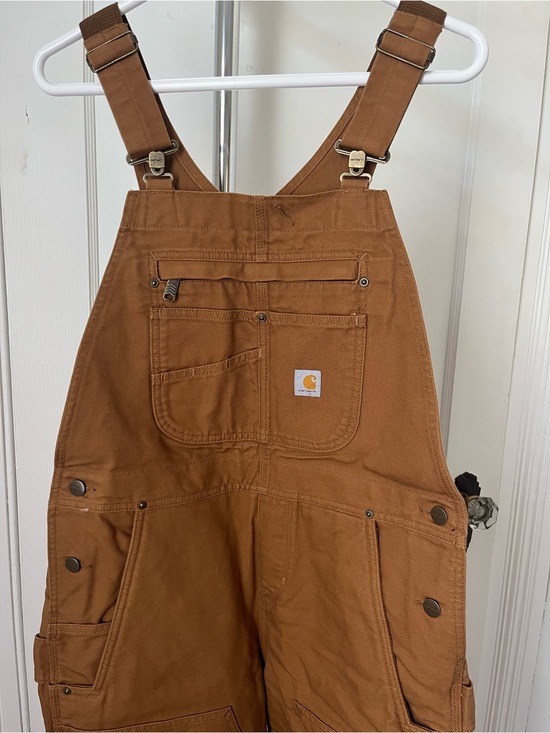 Carhartt Pants - Carhartt Brown Women’s Washed Duck Insulated Bib Overall Size M